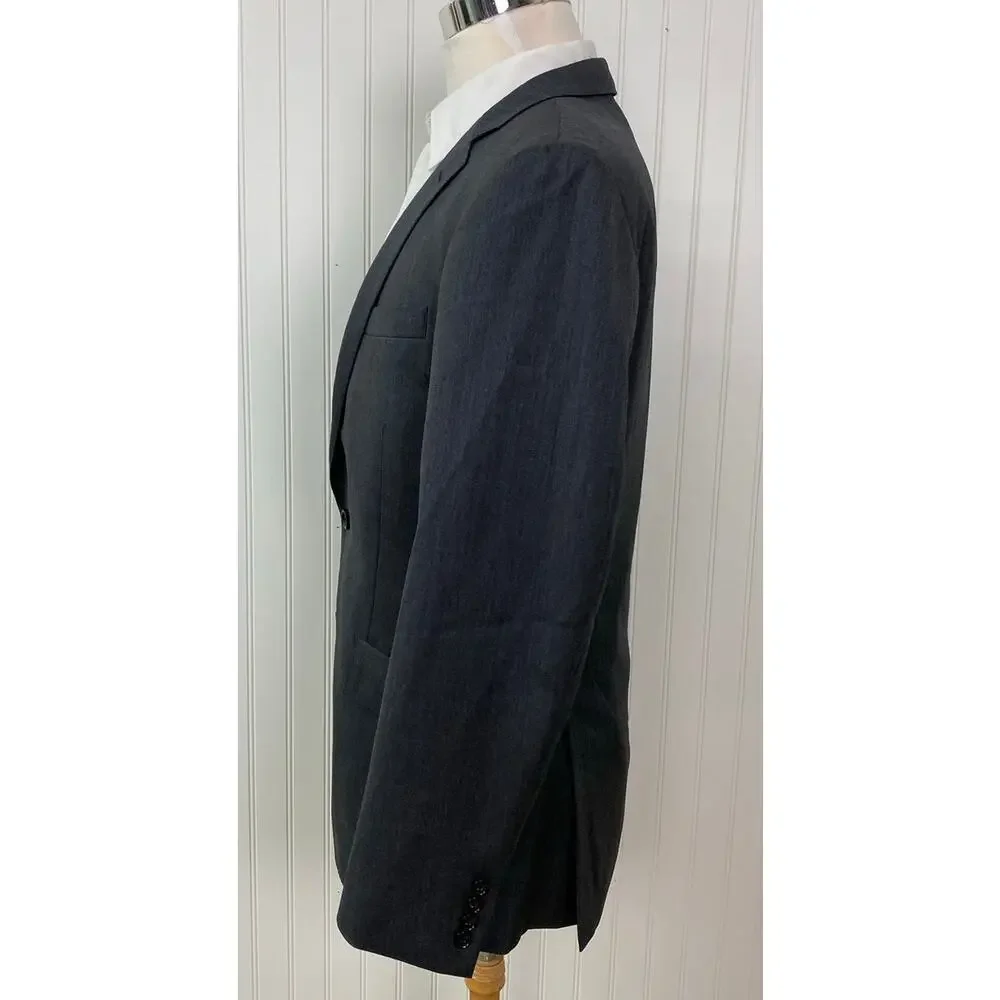 J. Crew Ludlow Italian Wool 2-button micro-herringbone suit jacket blazer, 40R